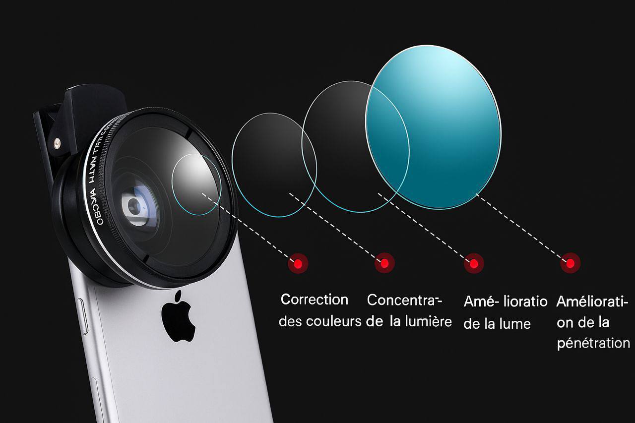 Objectif Clip 0,45x Grand Angle + Macro