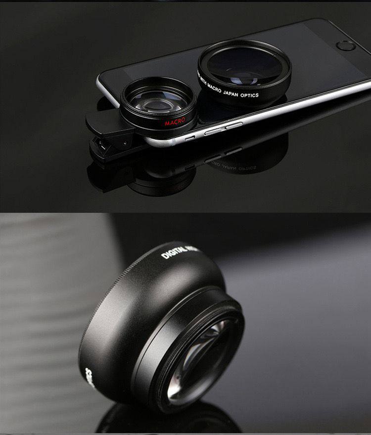 Objectif Clip 0,45x Grand Angle + Macro
